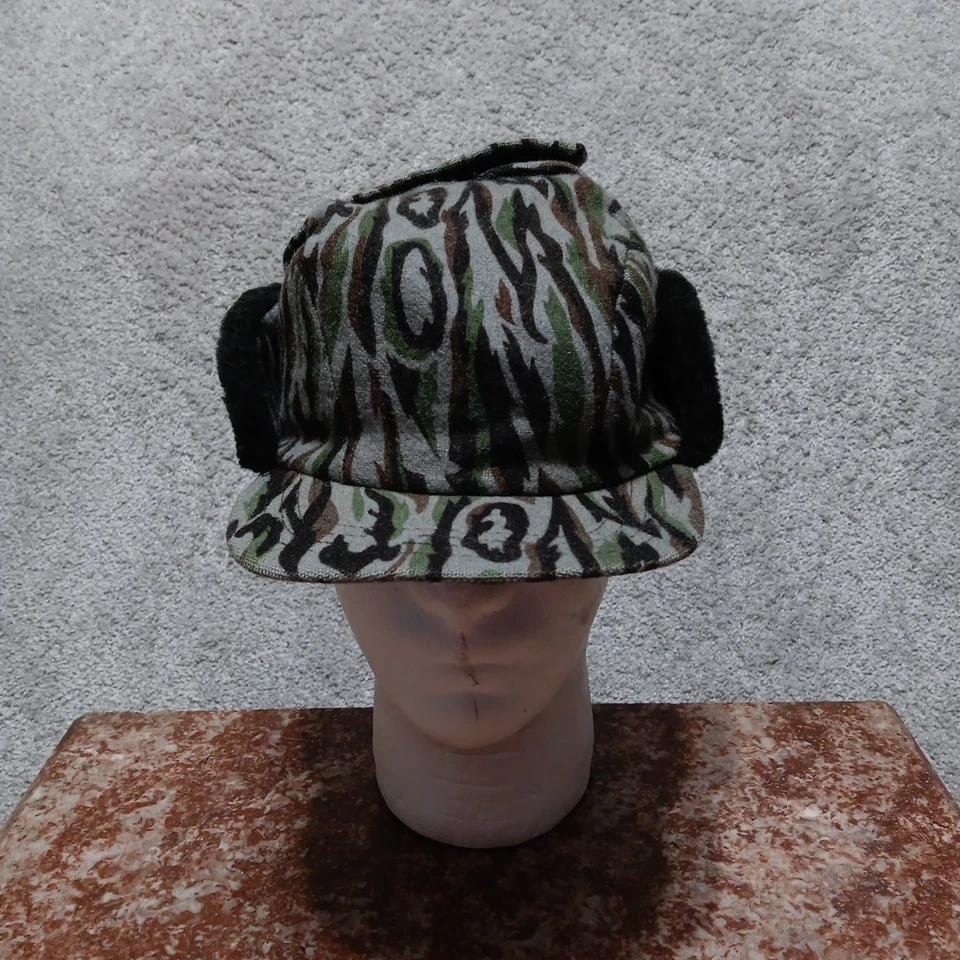 Vintage Goretex Trapper Hat Cap Thinsulate Wool Camouflage Hunting 80s USA - Image 2 of 4