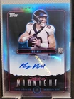 2024 Topps Midnight Stroke Of Midnight Bo Nix Broncos RC Rookie AUTO #SMA-BN