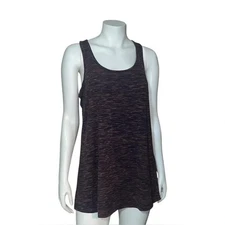 Cestyle Women's Basic Tunic Tank Top Active Space Dye Purple Orange Extra Large