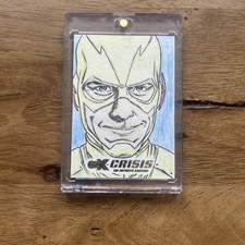 CZX Crisis Infinite Earths Sketch Card by Carlos Furuzono 1/1 Artist Sketch AU
