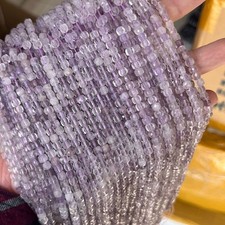 4mm Natural Faceted Cube Square Clear Lavender Amethyst Beads for Jewelry Making