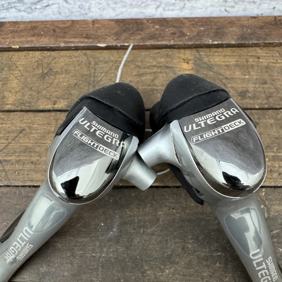 Vintage Shimano Ultegra ST-6510 Flight Deck 2x9 STI Shifters Japan Road Bike - Image 3 of 4