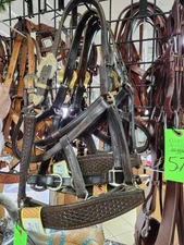 Show Halter Dark Brown Leather English Western