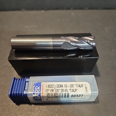 GARR Tool BIT   80327  230RA 1/2-.030 *TiALN* 1/2'' EM .030'' CR 4FL *TiALN*  