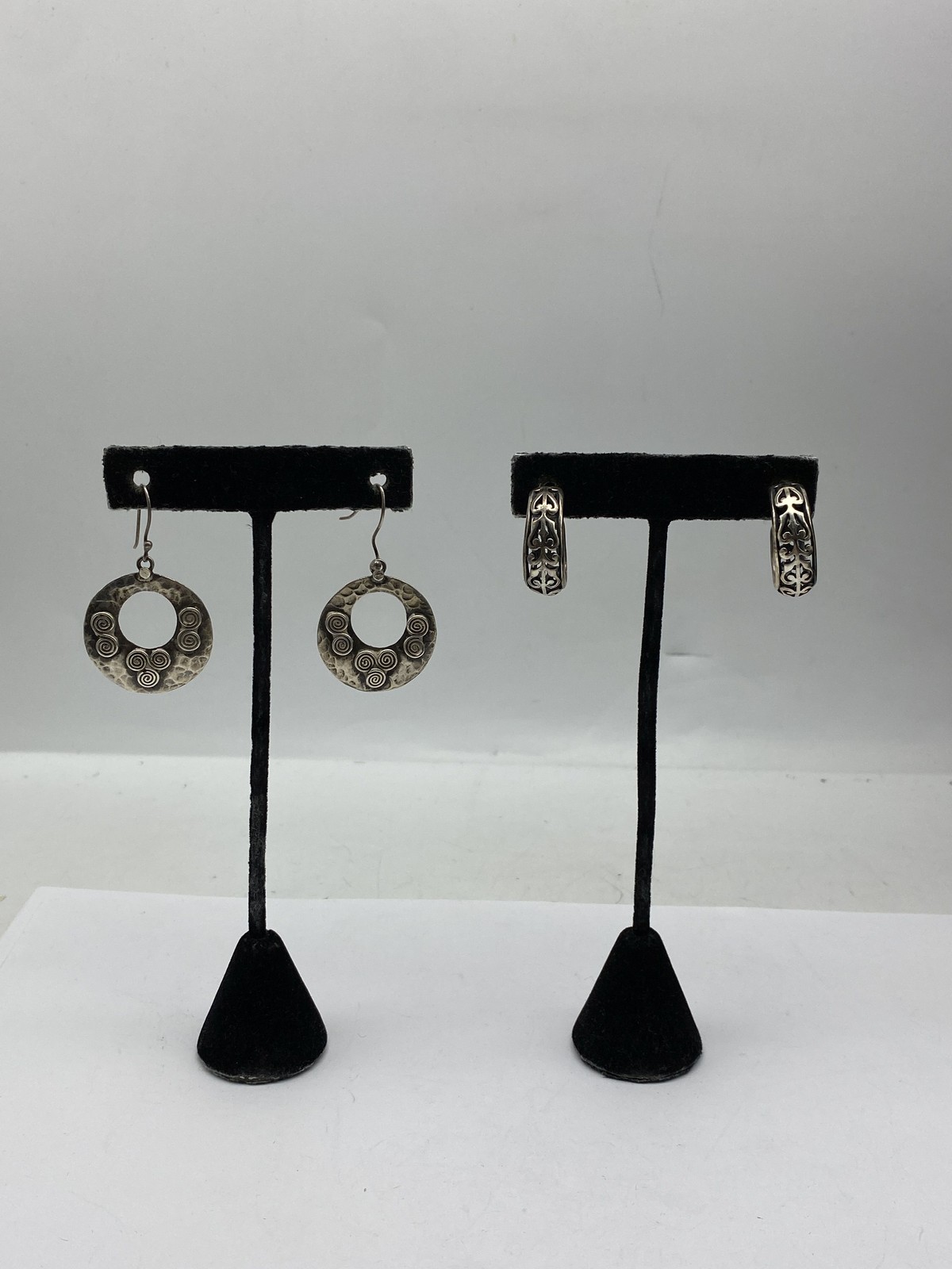 Sterling Silver Assorted Earring Bundle 14.8g - image 1