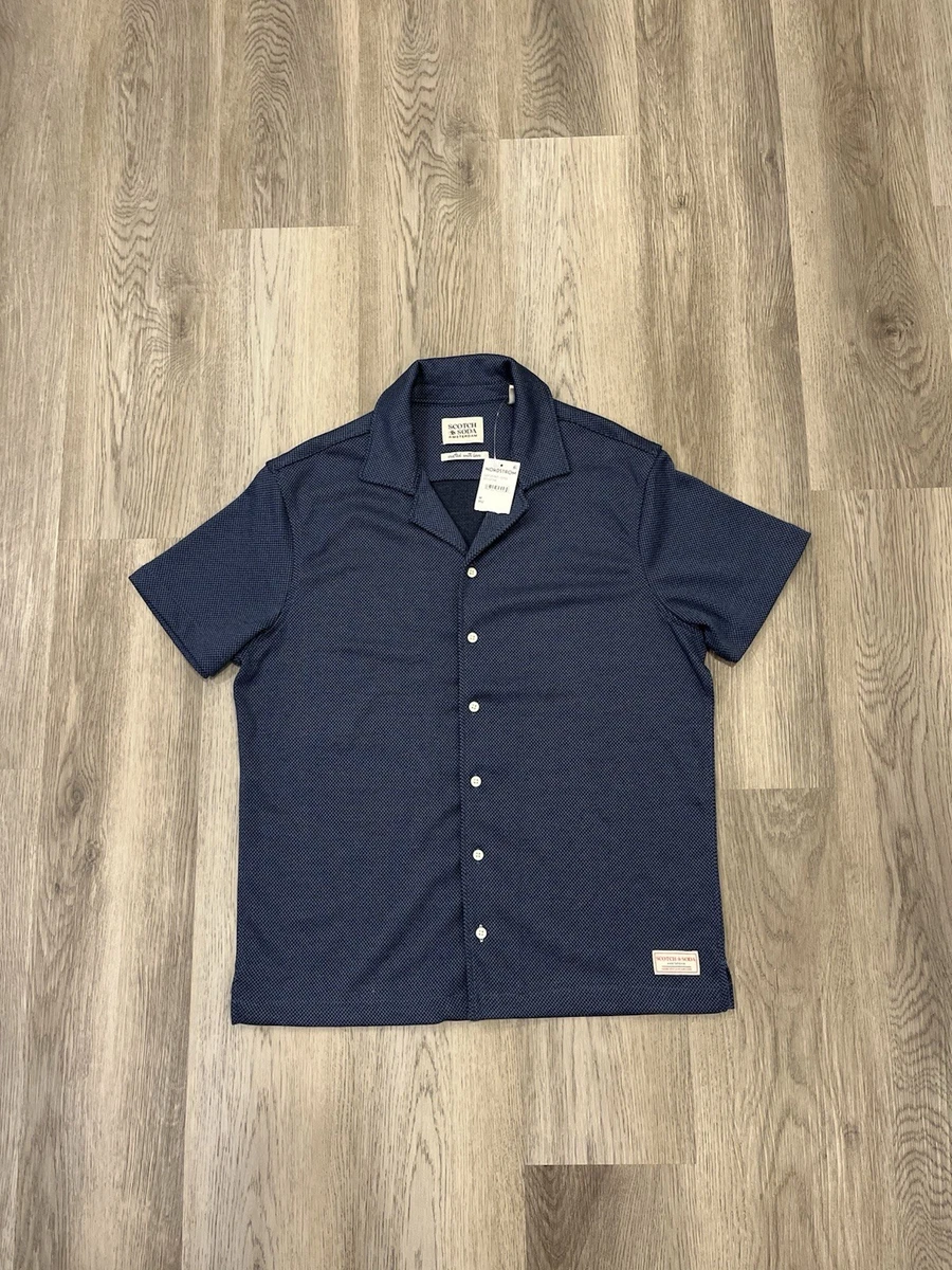 Tee shirt homme SCOTCH & SODA fleurs Hawaii slim fit marron CLASSIC COTON S size