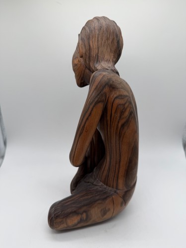 Vintage Indonesian Balinese Wood Carving of Woman Marked Injwarda Mas Bali - 第 13/19 張圖片
