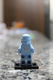 LEGO&reg; Ninjago NRG Zane Minifigure 9590 Cracked Torso Njo0069 Genuine Authentic