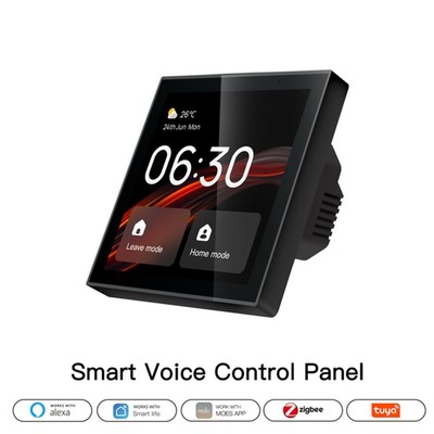 4'' Tuya Wifi Smart Touch Screen Center Control Panel Built-in ZigBee Gateway AUK