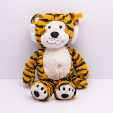 Steiff Toni Tiger Plush Stuffed Animal 12 Soft Cuddly Friends 066139 Button In