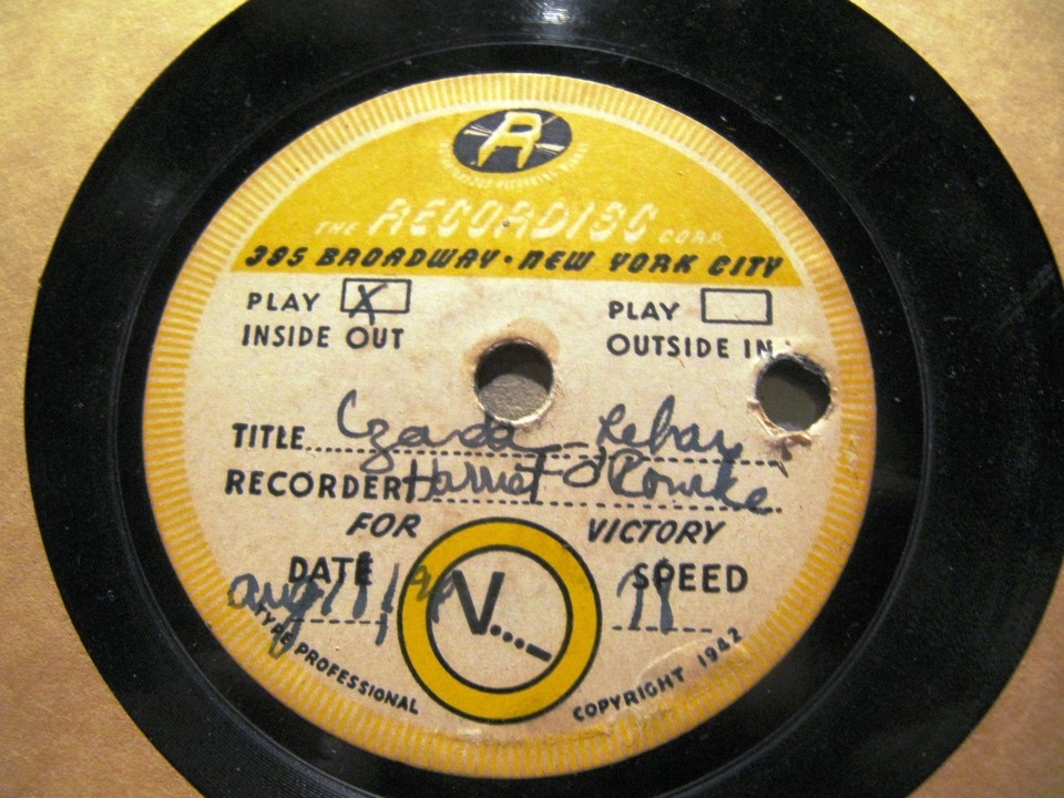 LIVE 1942 Radio Show ERNEST McCHESNEY Harriet O'Rourke Home Recording ...