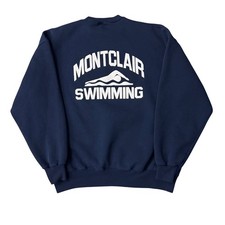Vintage 90s Russell Athletic Montclair Swim Team Crewneck Sweatshirt Made in USA