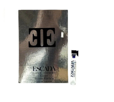 ESCADA POUR HOMME LIGHT SILVER EDITION SAMPLE VIAL .05 OZ 1.5 ML EDT DAB-ON