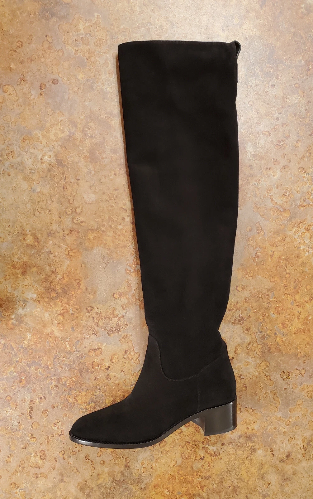 New! Dior 'Global' Knee High Boots Black Suede Womens 5.5 US MSRP
