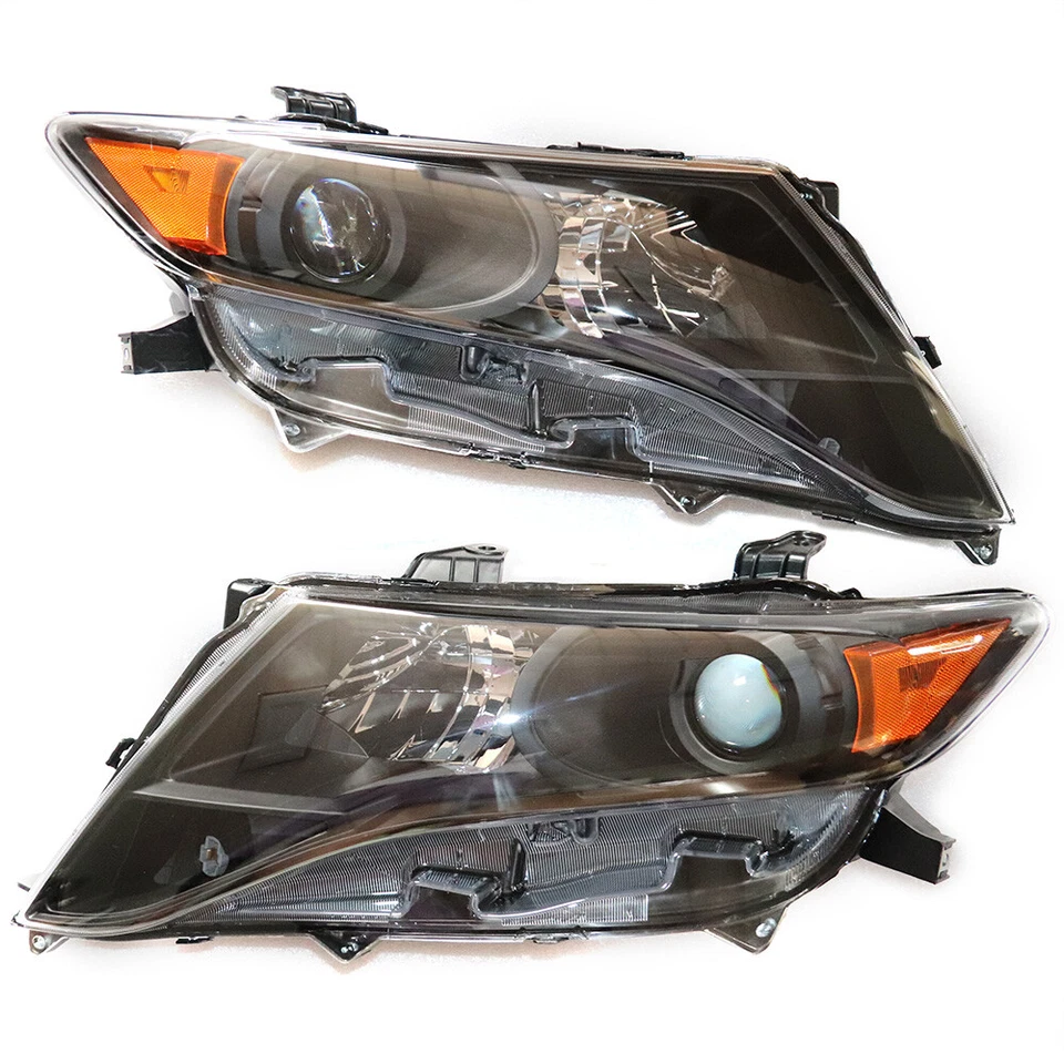 1 Pair For Toyota Venza 2009-2016 Headlights Black Housing Halogen Headlamps Foto 3 de 4