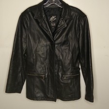 Ms Maxima Women's Size Medium Black Leather Jacket.