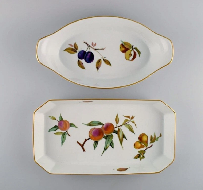 Piatto da portata Royal Worcester Crown Ware c1900 - Italia