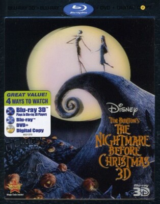 The Nightmare Before Christmas [Three-Disc Combo: Blu-ray 3D / Blu