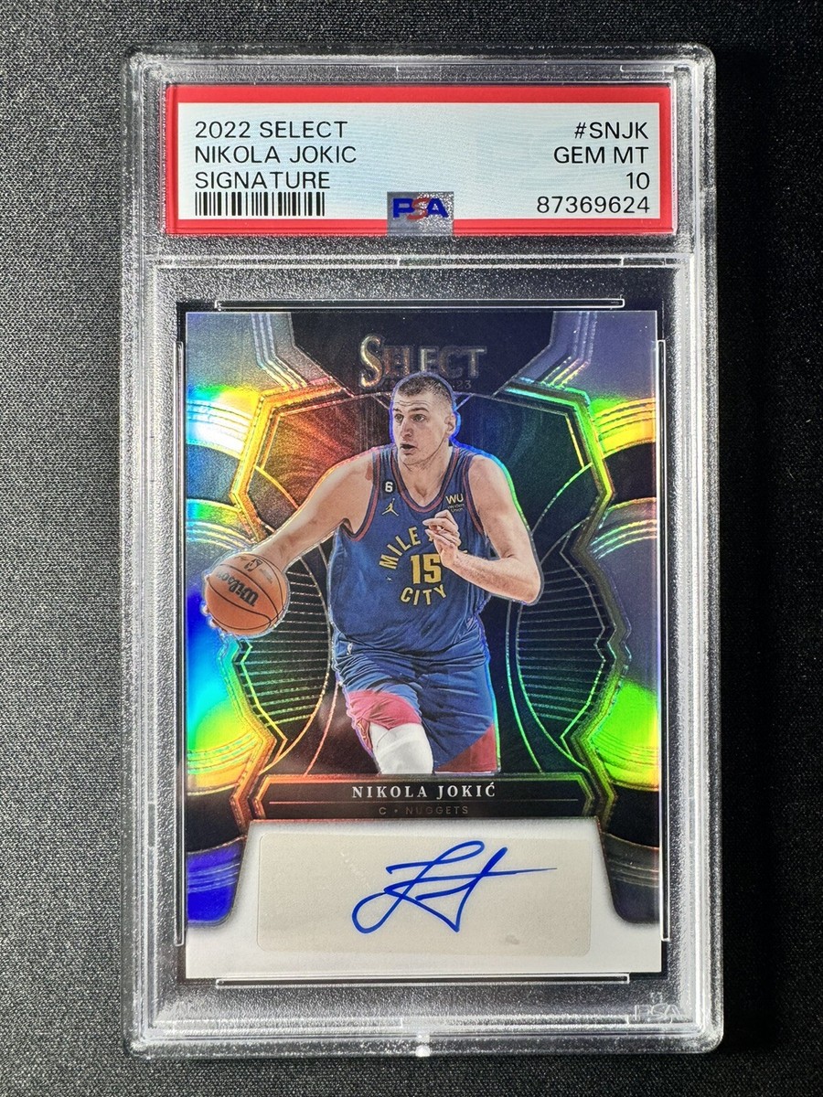 2022-23 Panini Select Nikola Jokic S-NJK Signature Silver Auto /99 