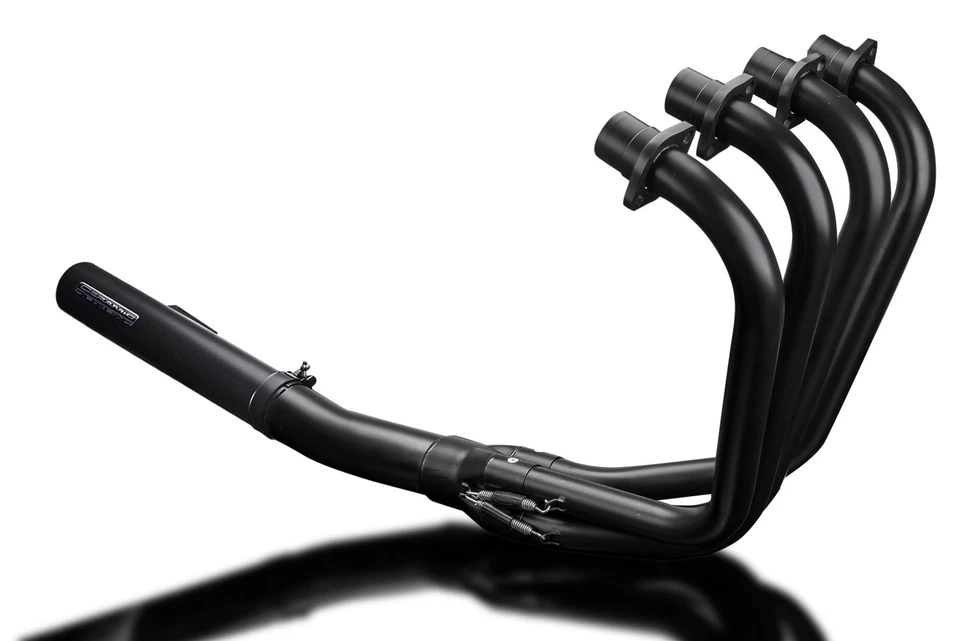 Kawasaki KZ650 CSR SR 76-83 Full 4-1 Ceramic Stainless Exhaust Straight Muffler - Image 2 of 4