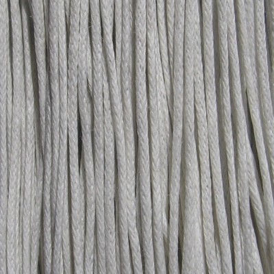 10m Set BAUMWOLLGARN GEWACHST 1mm WEISS für Halsketten Sprungarmbänder *C123