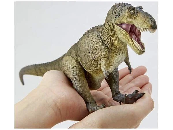 Caja de juguetes Kaiyodo Sofubi Tyrannosaurus verde humo Foto 3 de 4