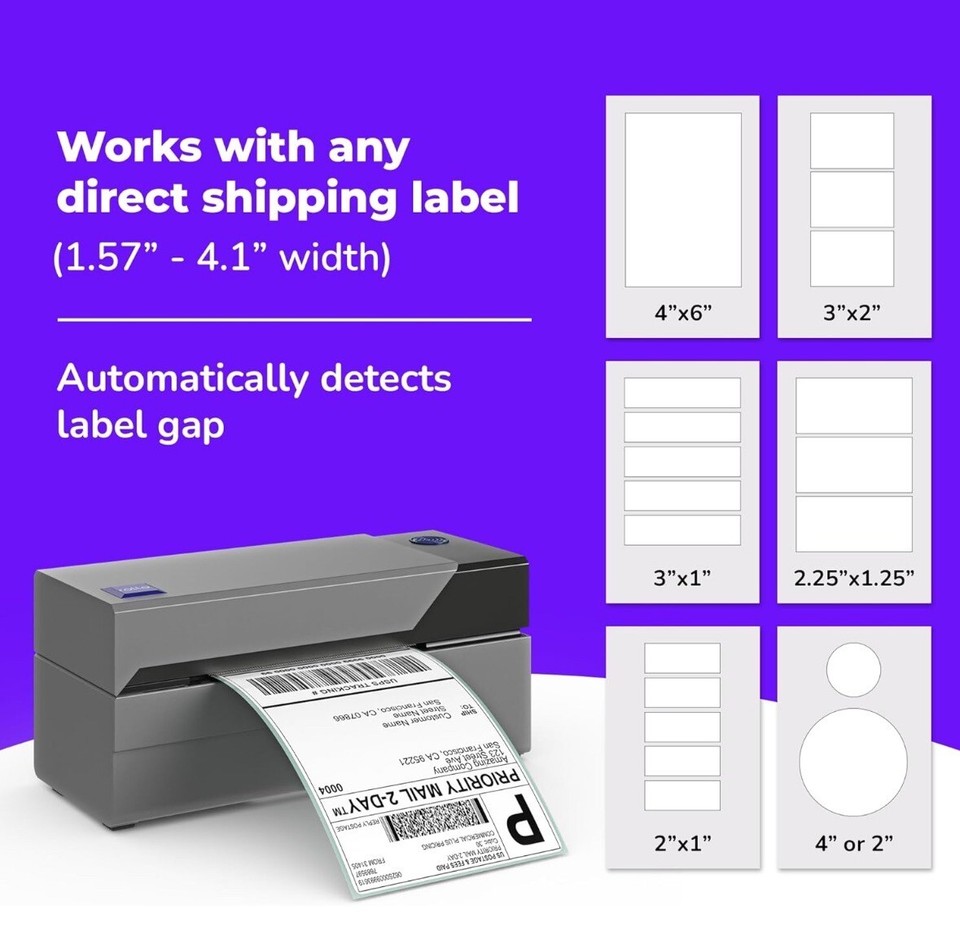 ROLLO Model X1038 Thermal Label Printer High Speed Commercial Grade Printer eBay