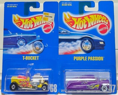 Hot Wheels 1991/068 + 1992/087 - Lot of 2 - T-Bucket / Purple Passion /K5
