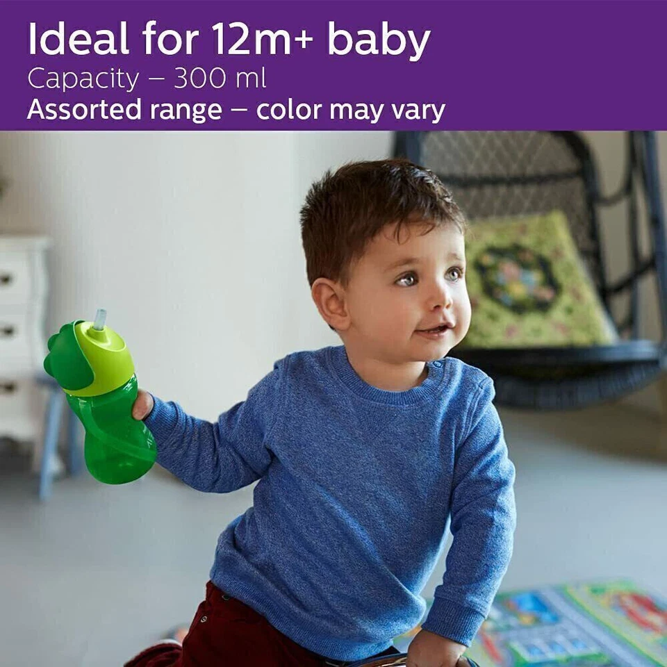 Taza de paja Philips Avent My Bendy, paquete de 1, 300 ml/10 oz/12 M+, color surtido Foto 3 de 4