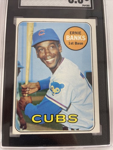 1969 Topps Baseball Ernie Banks #20 SGC 5.5 EX+ - Picture 4 of 6