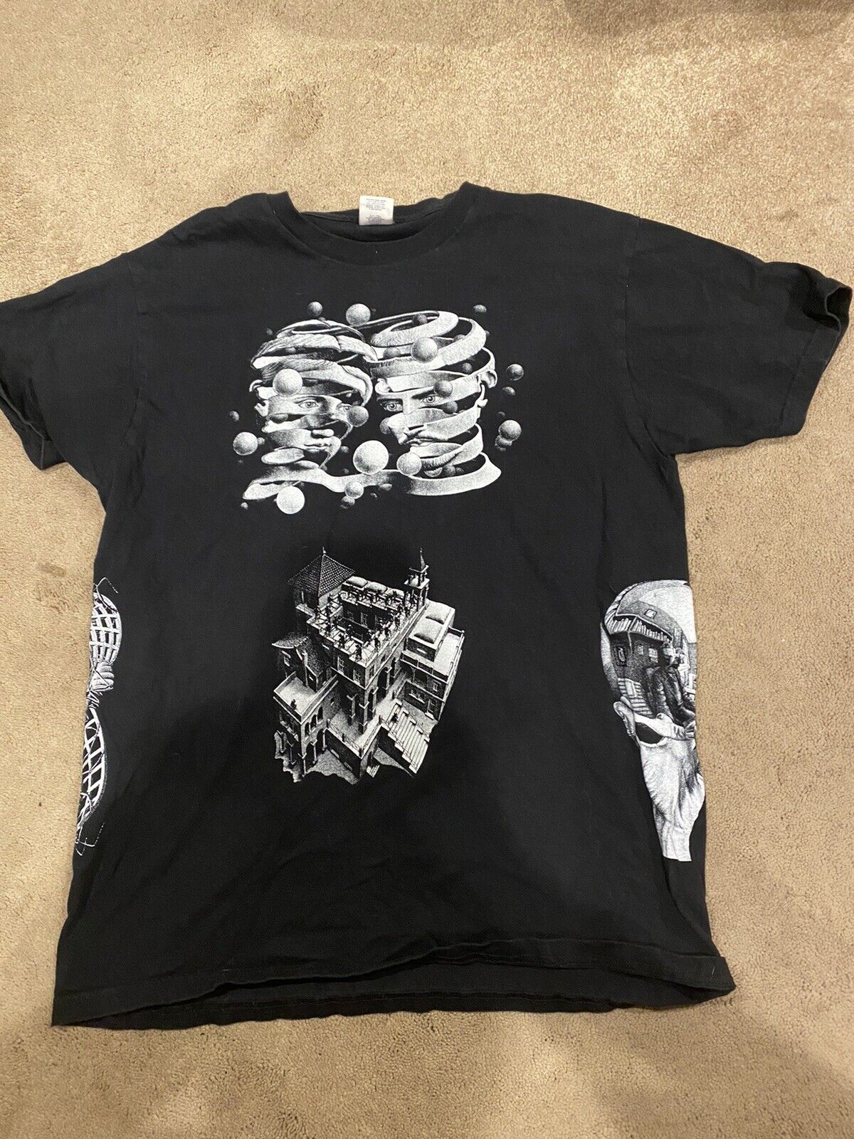 Supreme MC Escher Collage Tee Black XL SS17