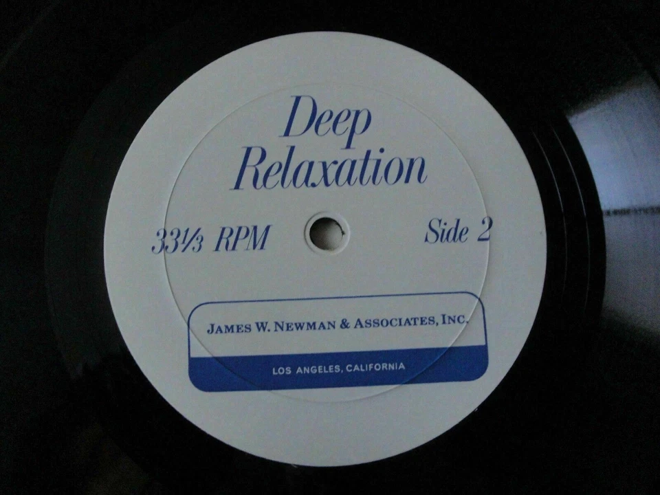 JAMES W. NEWMAN & ASSOCIATES DEEP RELAXATION VINYL LP THERAPY ALBUM EX - Image 3 of 3