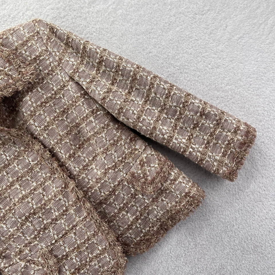 Chaqueta Blazer Vintage Albert Nipon Mujer Pequeña 6P Beige 32x21 Traje Abrigo Deportivo Foto 3 de 4