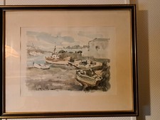 Aquarelle Marine Bretonne  Jean Louis Le Toullec