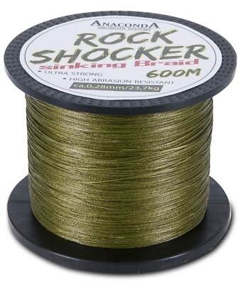 Sänger Anaconda Rockshocker sinking Braid - 600m Großspule Karpfenschnur 0,25mm