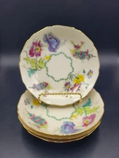 Black Knight Hohenberg Studios Bavaria Wild Rose Floral Sauce Dip Fruit Bowls