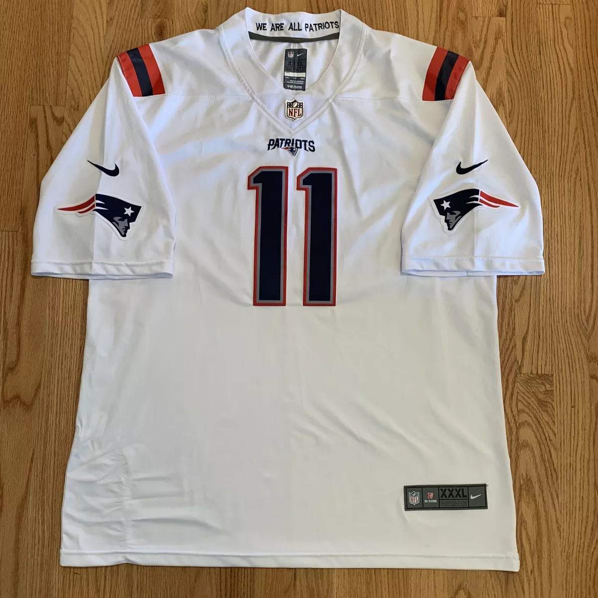 Nike New England Patriots No28 James White Red Alternate Men's Stitched NFL 100th Season Vapor Limited Jersey