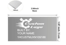 Custom Engraved Plaque Emblem Badge Interior Engine For Custom Buit Car Custom Engraved Plaque Emblem Badge Interior Engine For Custom Buit Car