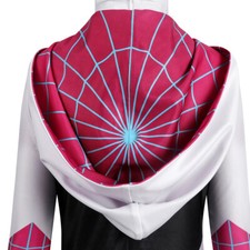 New Across The Spider-Verse Spider-Gwen Jumpsuit Cosplay Bodysuit Costume Kids