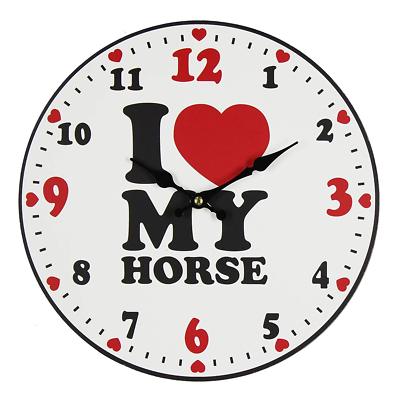 I Love Mein Pferd Bold Hell 30cm Best Of Rasse Quarz Wanduhr BB242