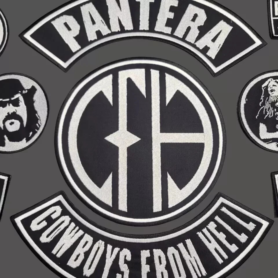 EMBROIDERED PANTERA CFH FULL PATCH SET 10pcs (Please Read Ad