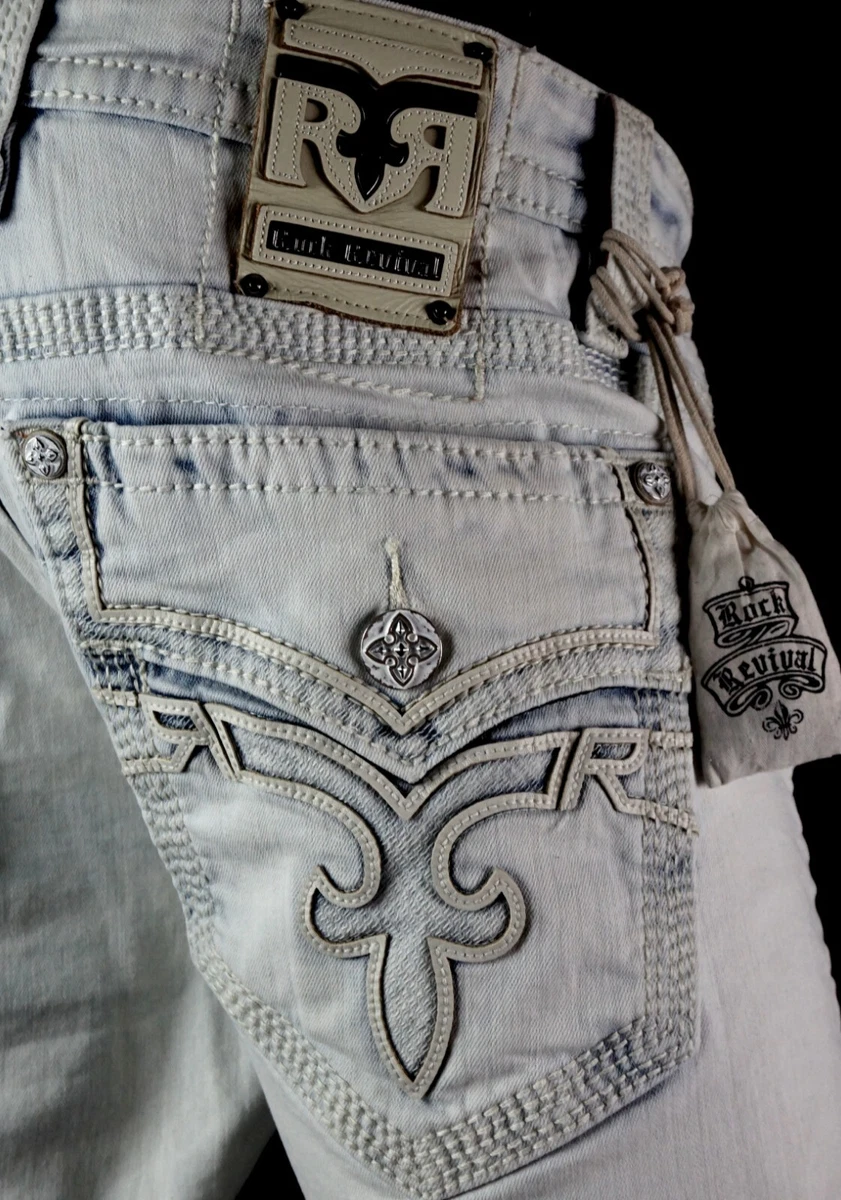 Rock revival hotsell moto jeans mens