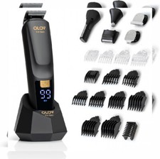 Beard Trimmer, All-in-One Mens Grooming Kit with Trimmer for Beard, Black