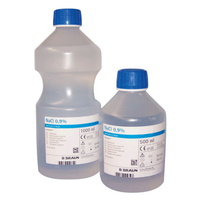 Natriumchlorid NaCl 0,9% Spüllösung Augenspülung Nasenspülung Wundspülung 500 ml