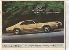 1966 Oldsmobile Sales Brochure Of Sports Models Toronado 4-4-2 Starfire