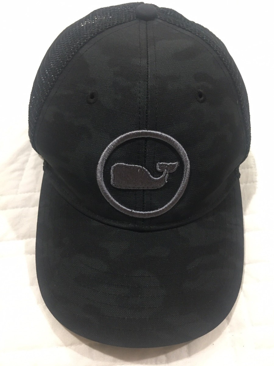 Vineyard Vines Hat Cap snapback Mesh Trucker Black Gray Camo Camouflage One  Size