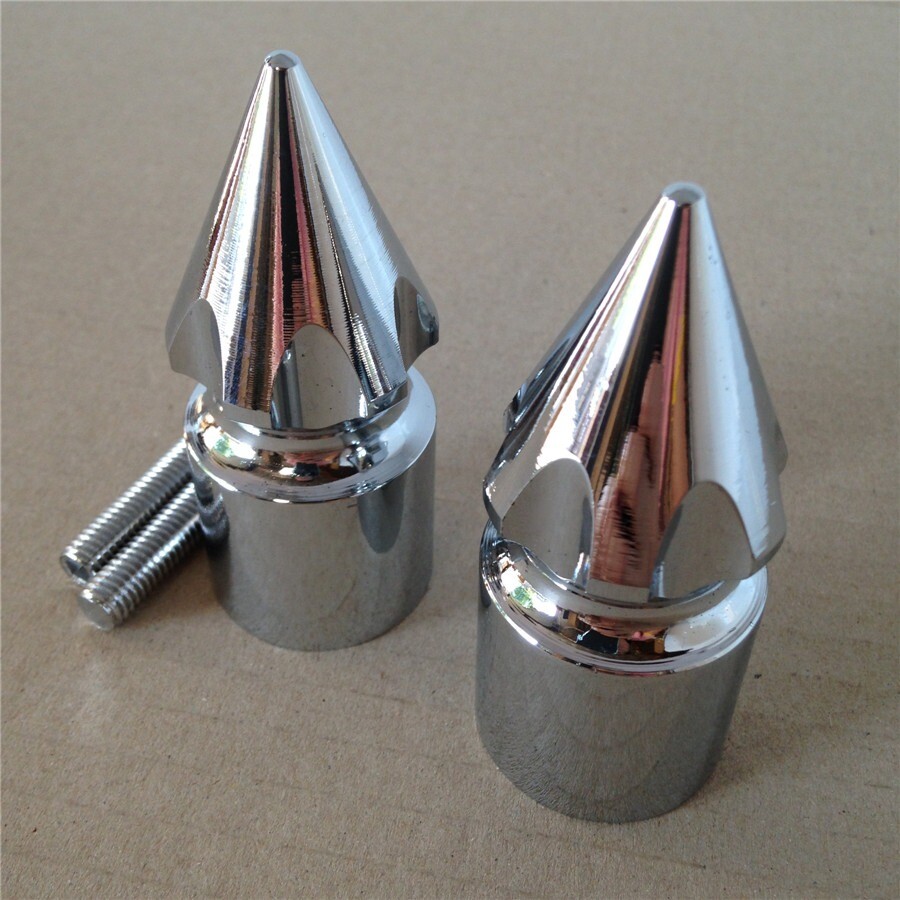 Ultimate Chrome Spike Bar Ends For Kawasaki Ninja ZX10R Ultimate Chrome Spike Bar Ends For Kawasaki Ninja ZX10R