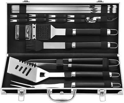 Grilljoy 22PCS BBQ Accessories Grill Tools - Grilling Sets for Outdoor Camping