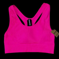 Victorias Secret PINK Active Seamless Lightly Lined  Padded Gym Sport Bra Pink S