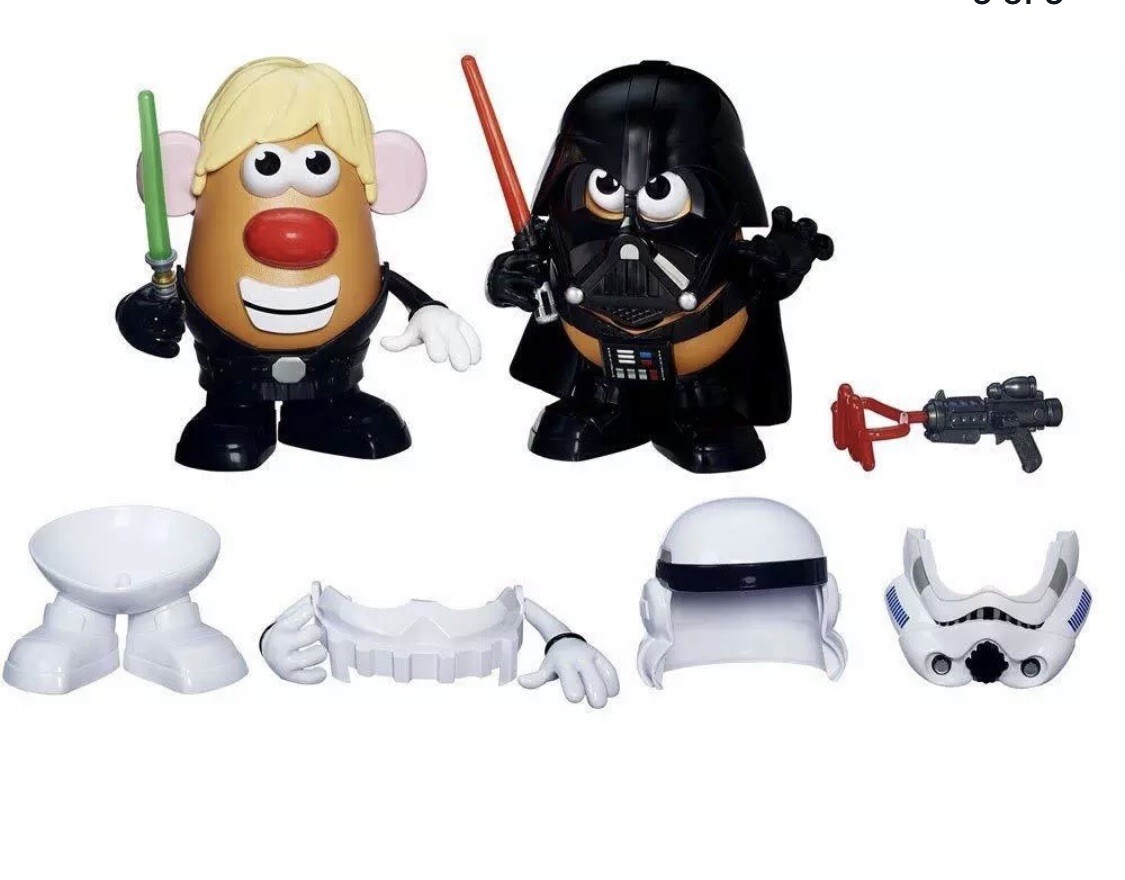 Disney Star Wars Mr Potato Head 30 Piece Set Luke Frywalker Darth